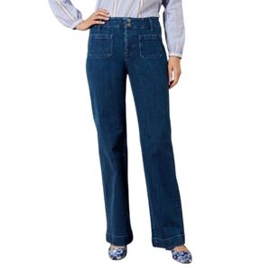 Talbots | Wide Leg Trouser Jean In Clara Wash Size 12